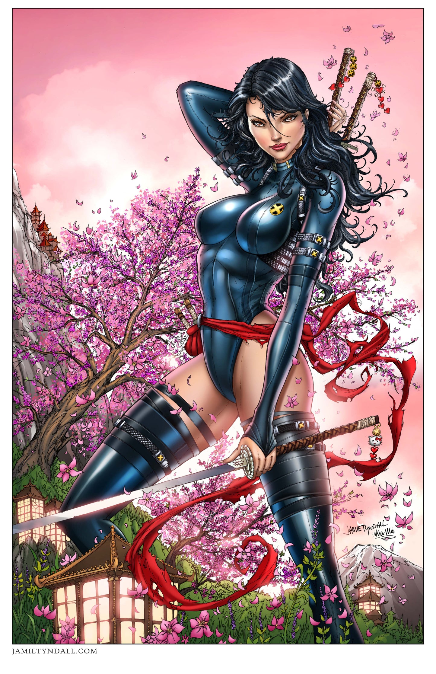 Psylocke Cherries Print