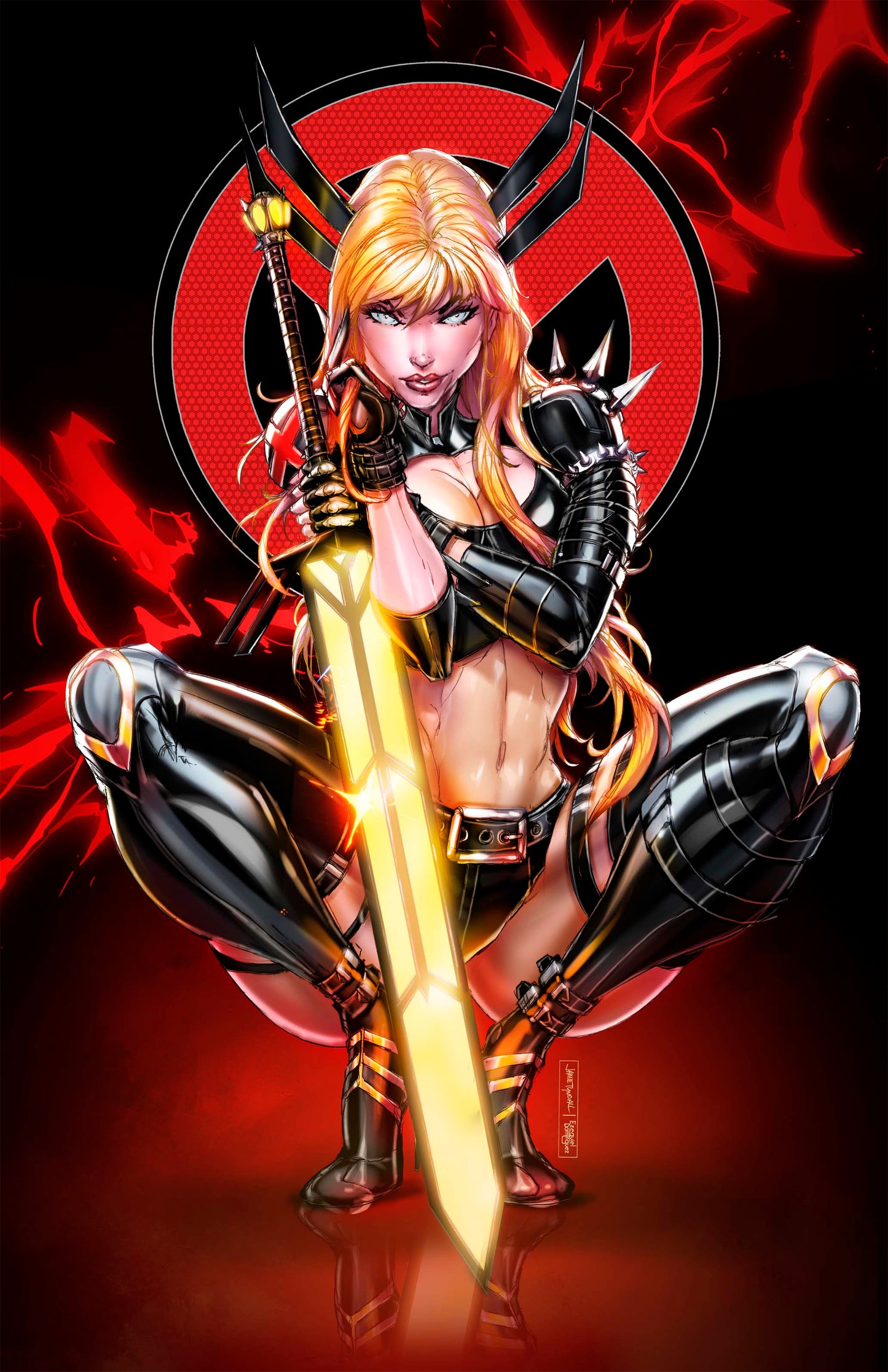 Magik Red and Black Print