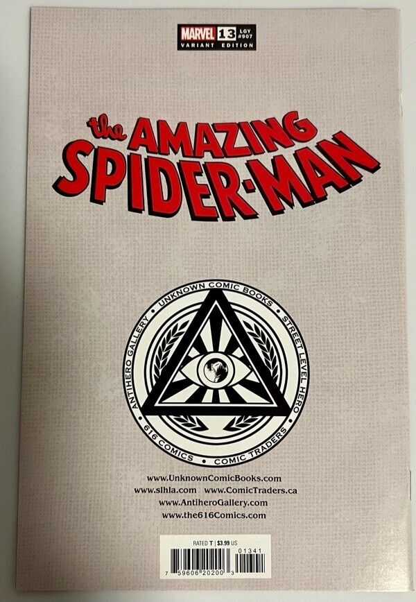 🔥🕷 AMAZING SPIDER-MAN #13 TONY DANIEL Trade Dress Variant BLACK CAT