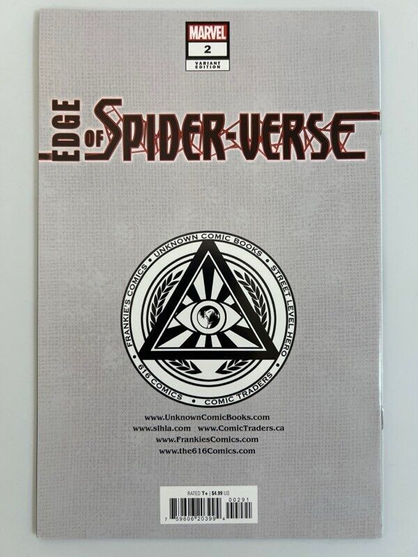 Edge of Spider-Verse # 2 Tyler Kirkham Virgin Variant Exclusive Spider NM