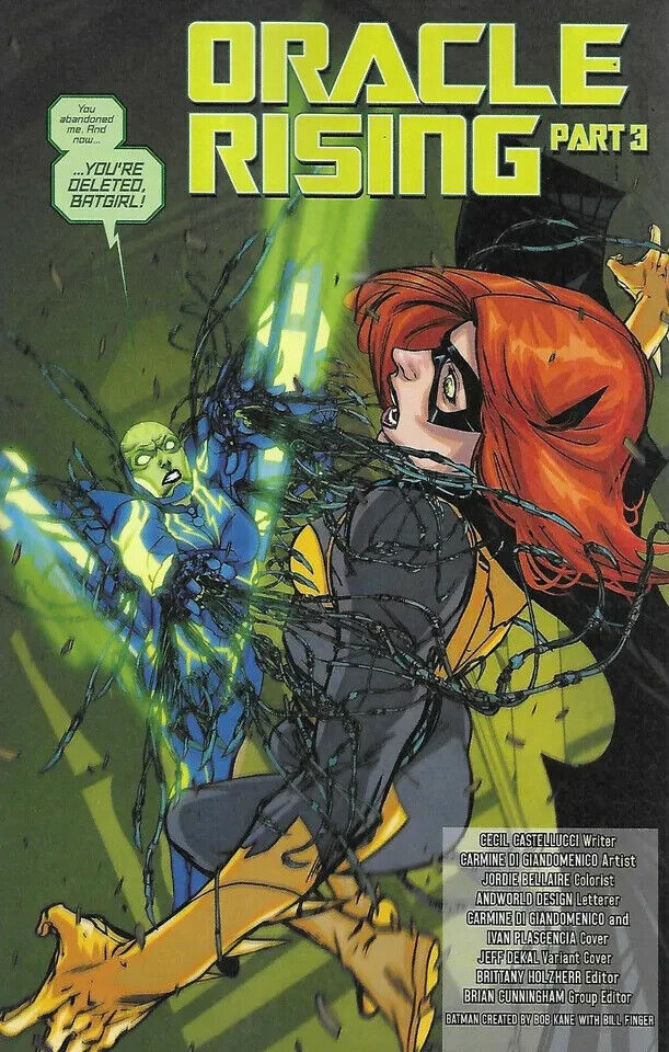 Batgirl Comic 39 Cover B Card Stock Variant Jeff Dekal First Print 2019 DC