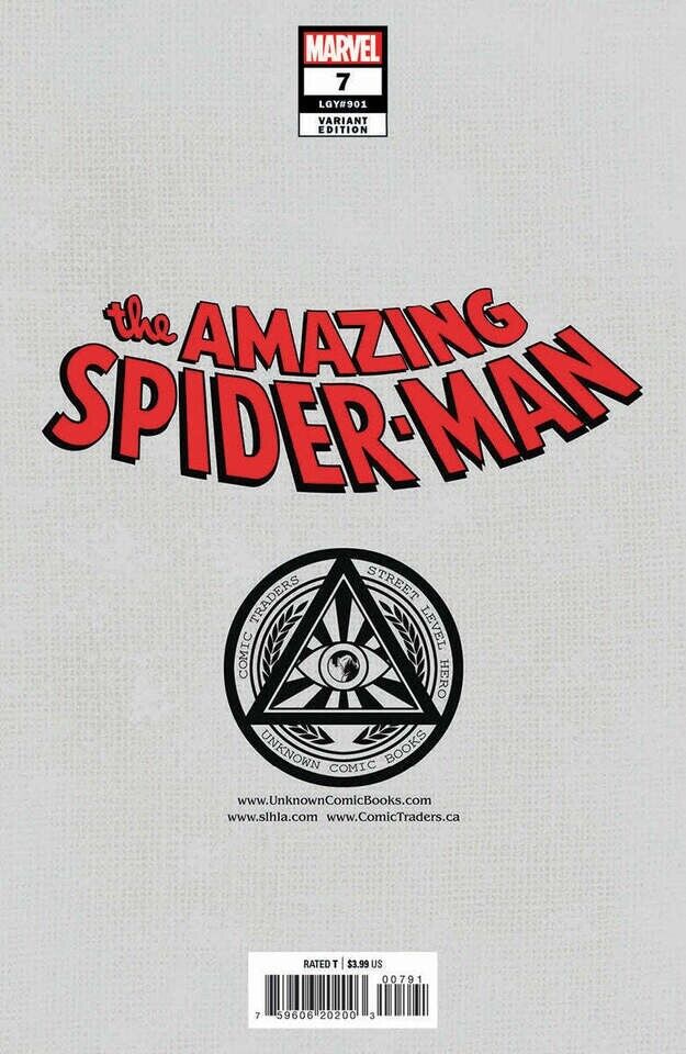 AMAZING SPIDER-MAN #7 UNKNOWN COMICS EDGE EXCLUSIVE VAR (08/10/2022)