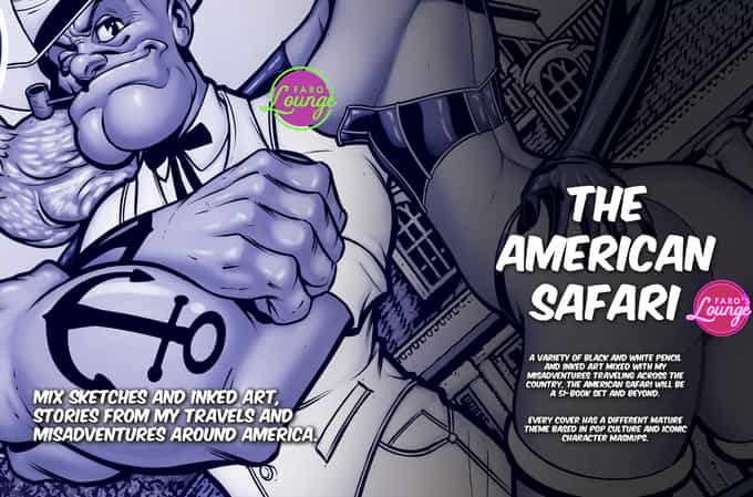 American Safari Sketchbook – Scarlet Witch & The Wasp | Massachusetts Edition | Faro's Lounge