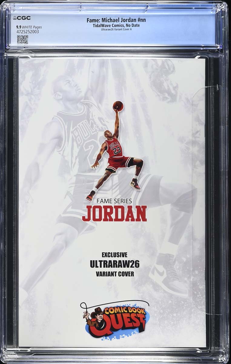 Michael Jordan #1 Fame Series CGC 9.9 Ultraraw26 CBQ Trade Variant #63/63