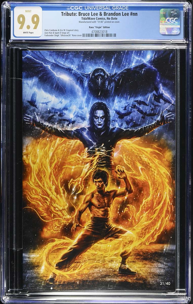Lee #1 CGC 9.9 Ultraraw26 Secret Virgin Variant (Bruce & Brandon LEE) #31/40