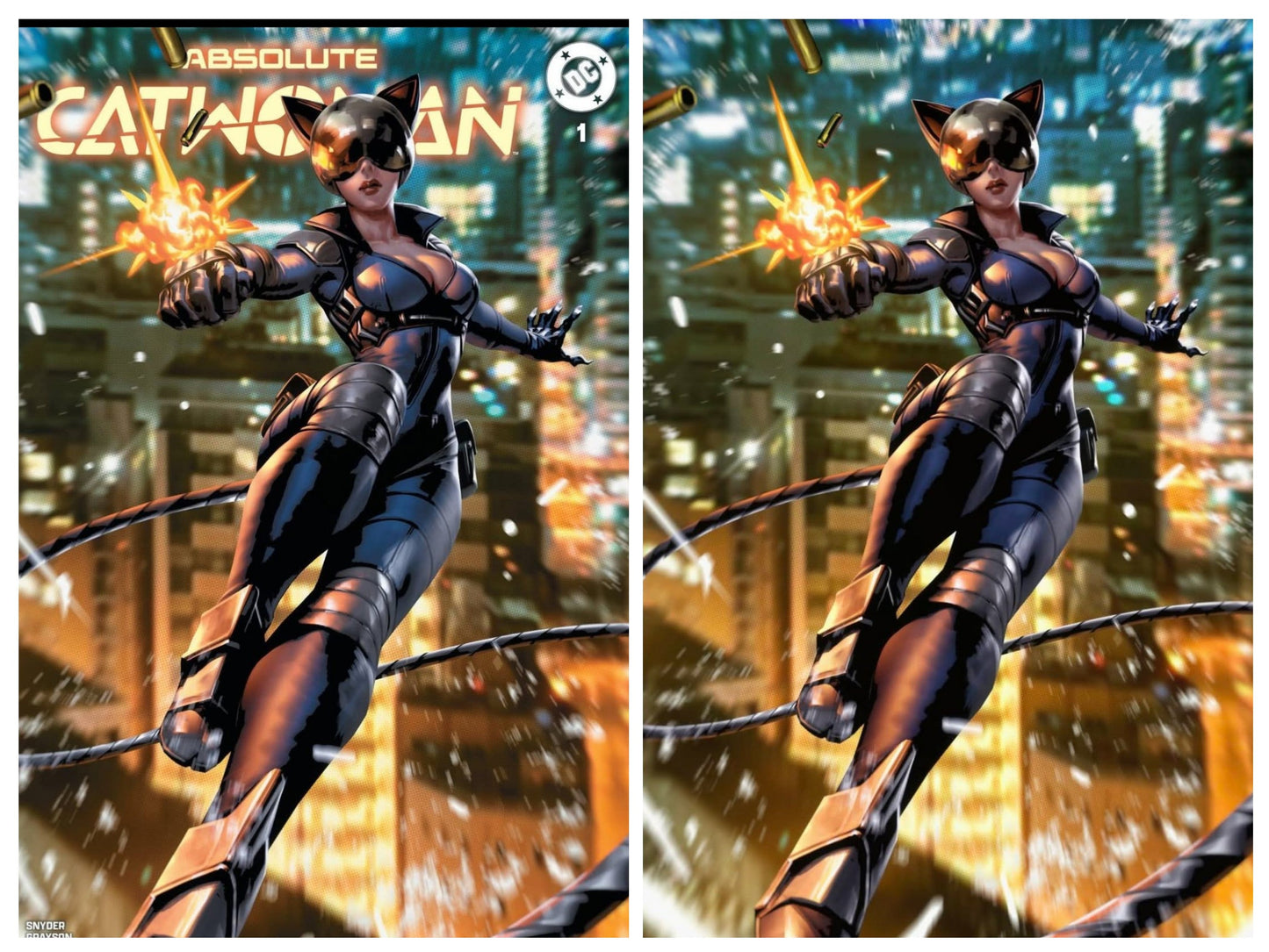 Absolute Catwoman #1 art by Derrick chew Set