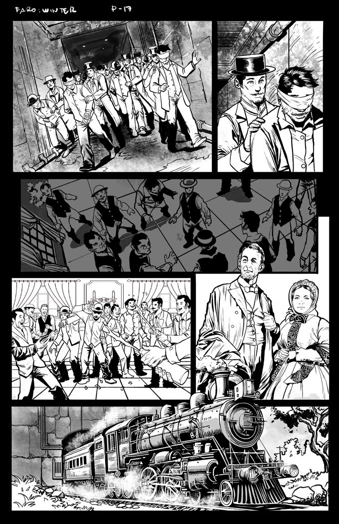 Faro: Winter 1869 – Digital Download | Yakuza Mary Jane & King Abraham Lincoln Mature Alt-History Graphic Novel
