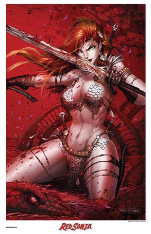 Red Sonja - Basilisk Art Print