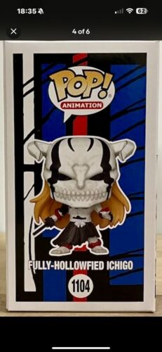 FULLY-HOLLOWFIED ICHIGO ANIMATION BLEACH 2023 FUNKO POP SHOP EXCLUSIVE #1104 NIB