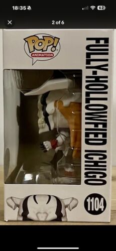FULLY-HOLLOWFIED ICHIGO ANIMATION BLEACH 2023 FUNKO POP SHOP EXCLUSIVE #1104 NIB