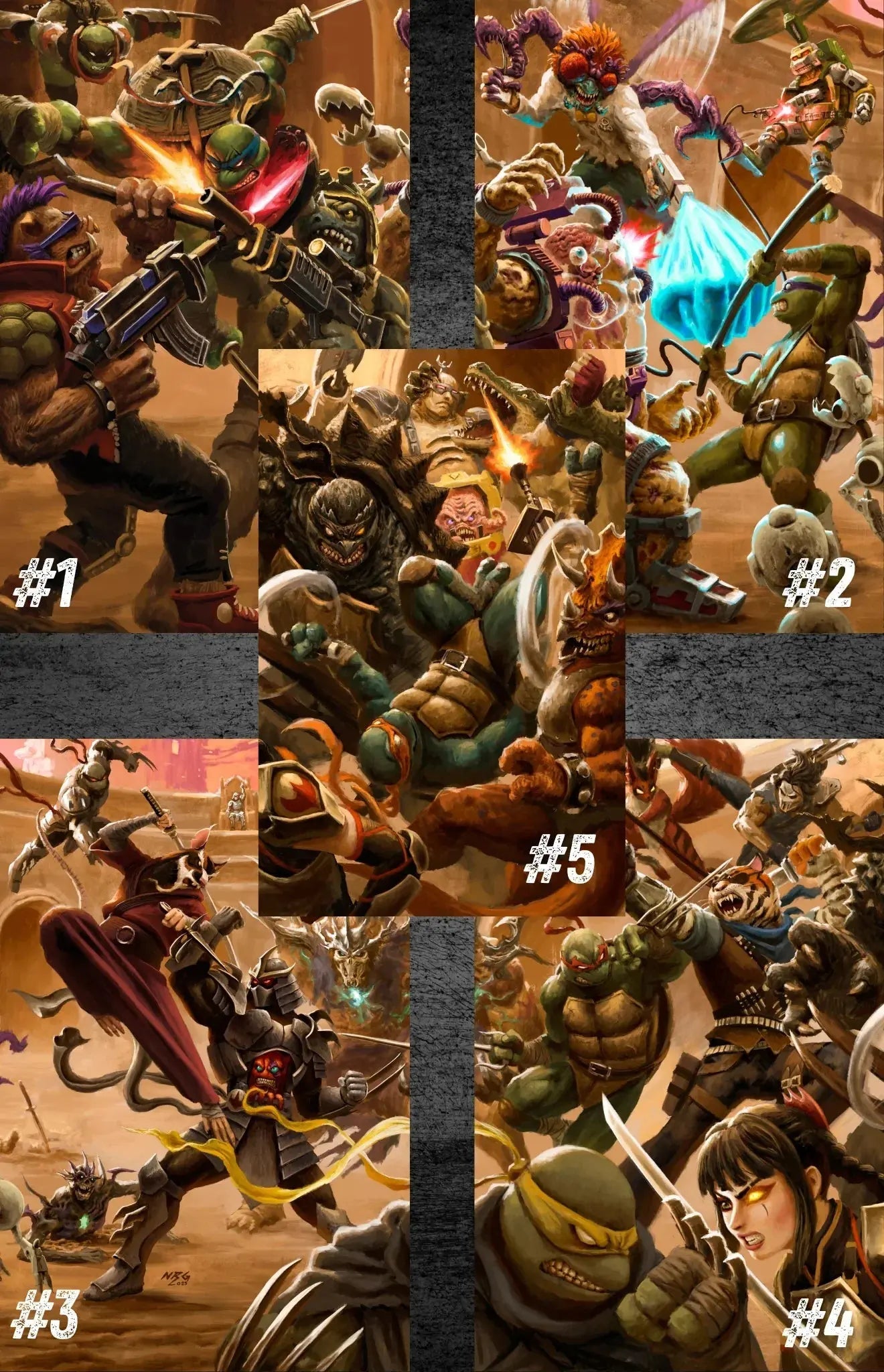 TMNT: Battle Nexus #1 - #5 Virgin - ECC NRG Exclusive (2/18/26)