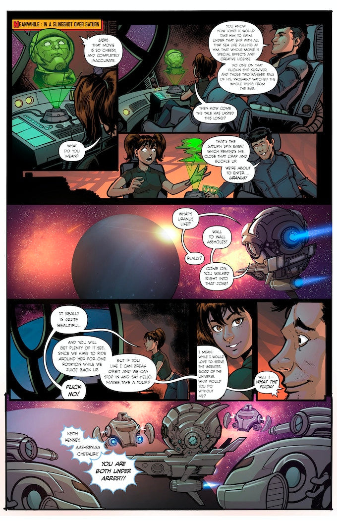 Pixi Runner #5 – Alpha Centurion LXC vs. Mermaid Princess Cassia'Pea | Mature Sci-Fi Comic | Faro's Lounge