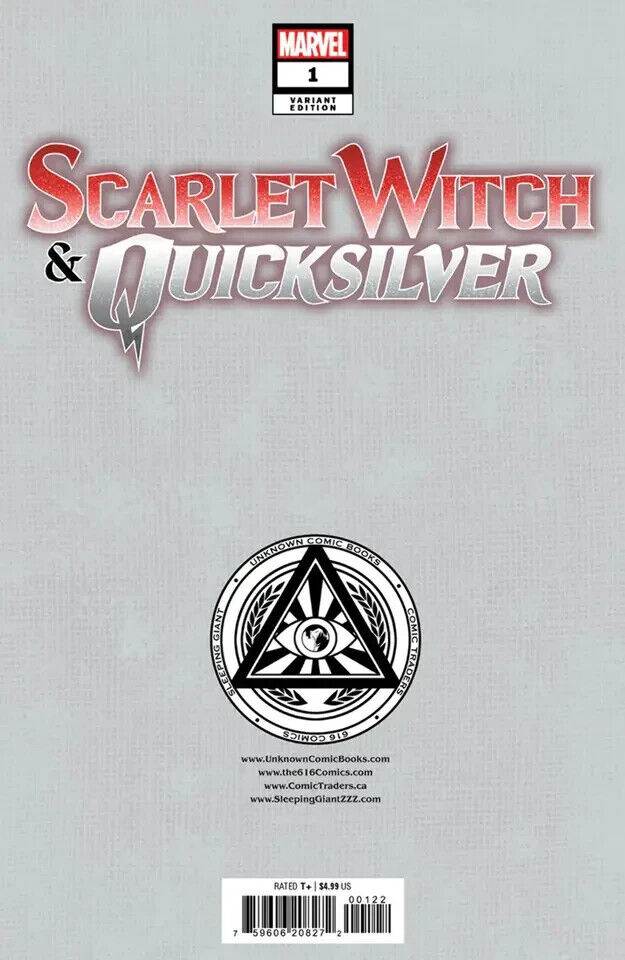 SCARLET WITCH & QUICKSILVER 1 UNKNOWN COMICS PEACH MOMOKO EXCLUSIVE