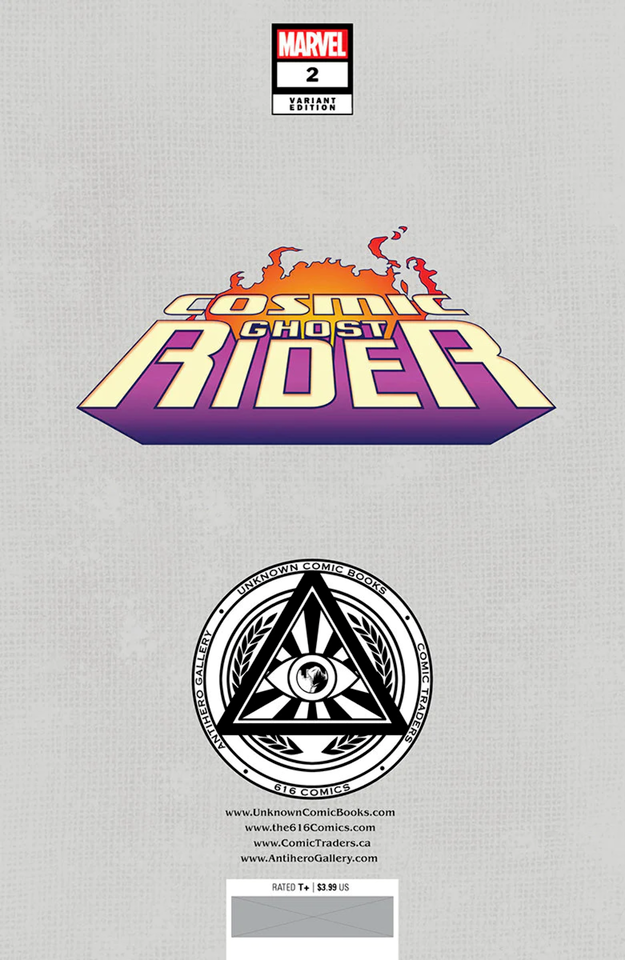 COSMIC GHOST RIDER #2 UNKNOWN COMICS MARCO MASTRAZZO EXCLUSIVE VIRGIN VARIANT