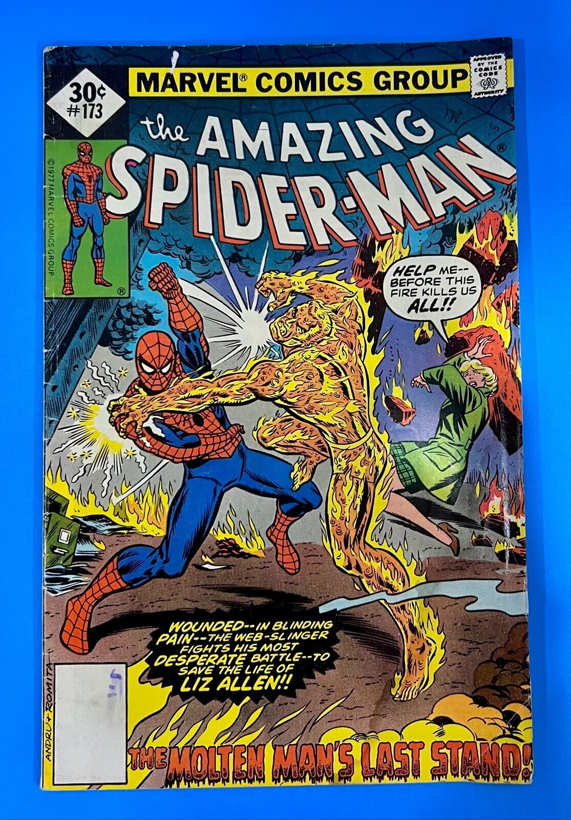 Amazing Spider-Man #173 Marvel Comic 1977 Whitman Variant