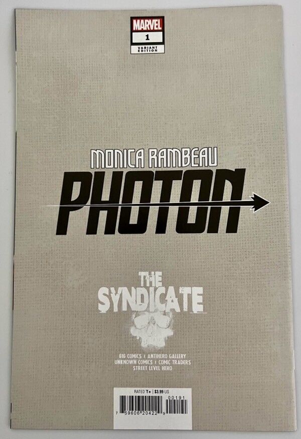 MONICA RAMBEAU: PHOTON #1 (LUCIO PARRILLO EXCLUSIVE VIRGIN VARIANT) ~ Marvel