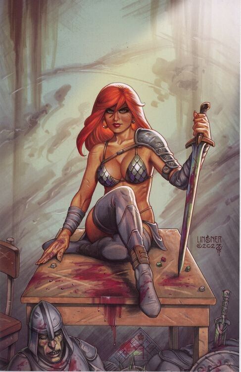 RED SONJA EMPIRE OF THE DAMNED 1 LINSNER 1:30 Virgin Ratio Variant Cover Q