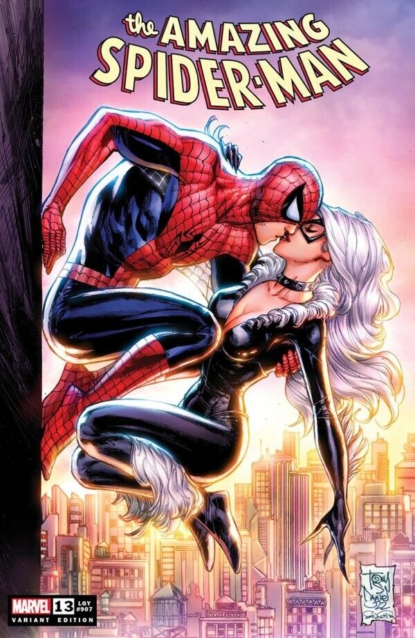 🔥🕷 AMAZING SPIDER-MAN #13 TONY DANIEL Trade Dress Variant BLACK CAT