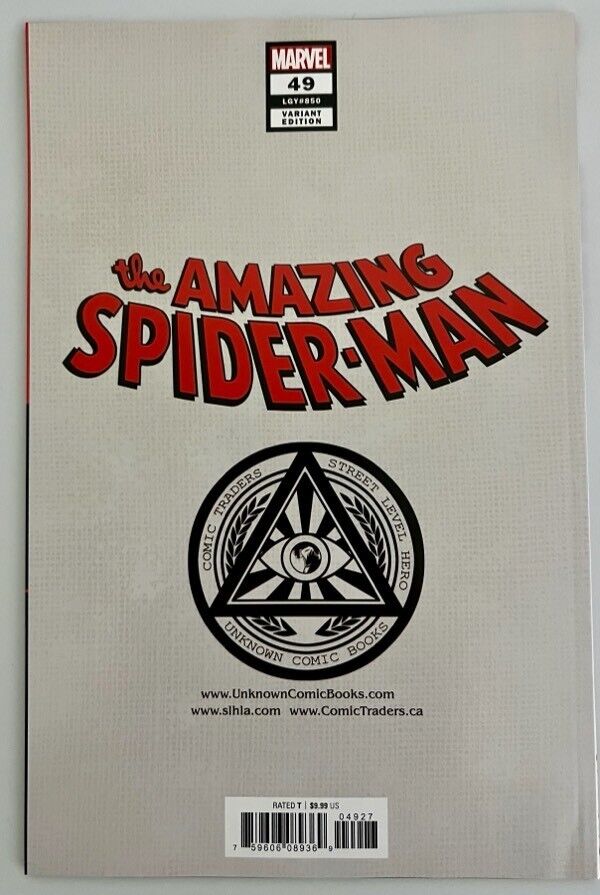 AMAZING SPIDER-MAN #49/#850 GABRIELE DELL' OTTO VIRGIN VARIANT COVER MARVEL