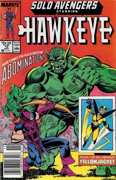 Solo Avengers #12 (1988) Newsstand, Interior Art by Amanda Conner.