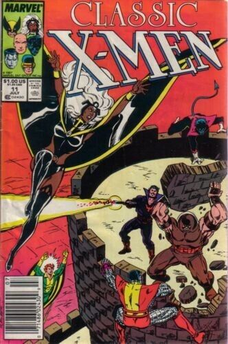 Classic X-Men #11 Newsstand Marvel Comics 1987 - STOCK PHOTO