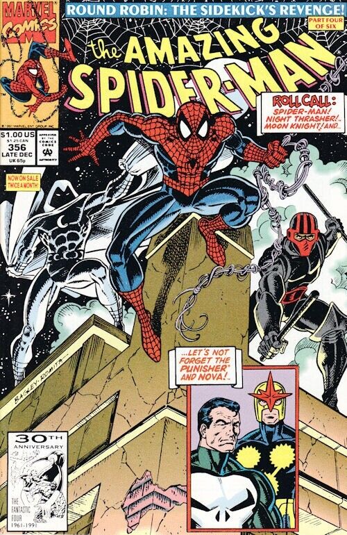 Amazing Spider-Man #356 Direct Market Edition ~ 1991 Marvel Comic
