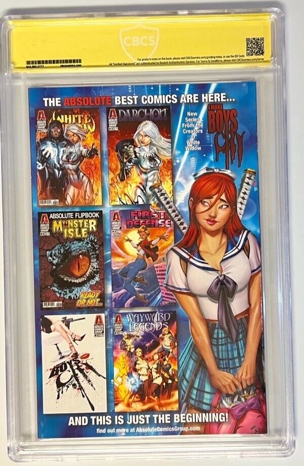 Darchon #2 Variant CREEES I Make Boys Cry Holo Foil  CBCS Signature Graded 9.8