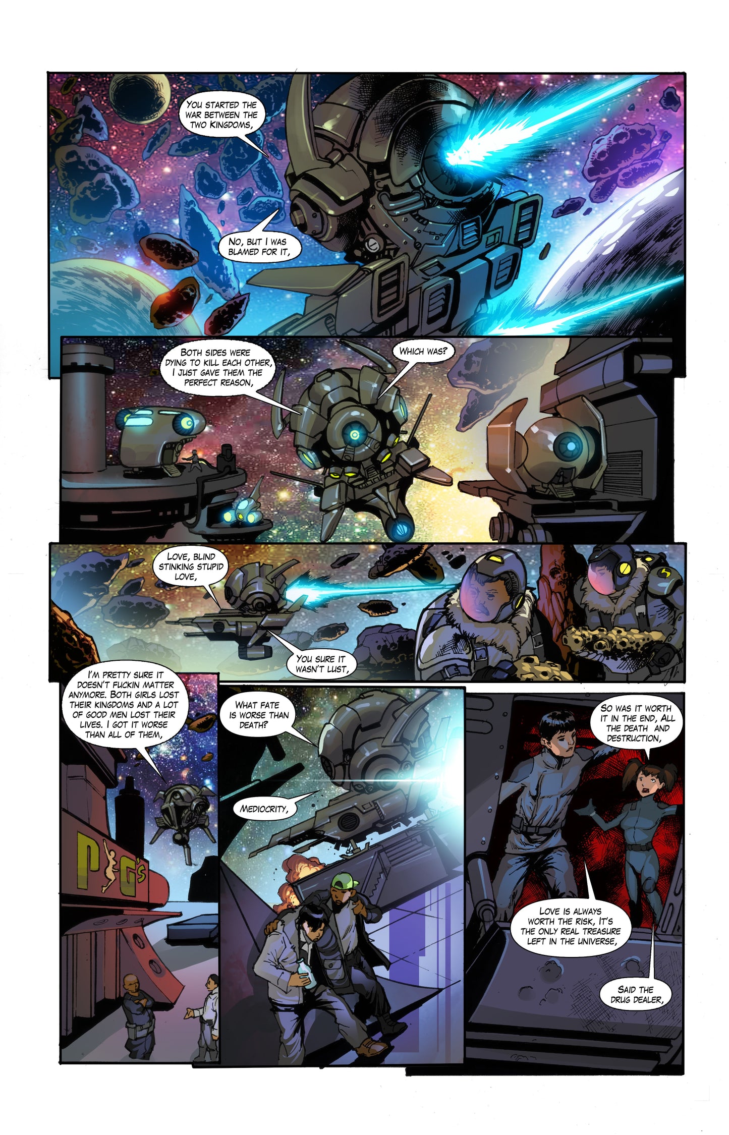 Pixi Runner #2 – Cassiapea Neptune Mermaid | Mature Sci-Fi Comic | Faro's Lounge