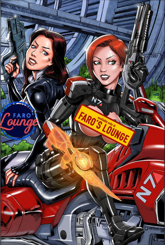 Miranda & FemShep – Mass Effect Moto Poster | Faro's Lounge