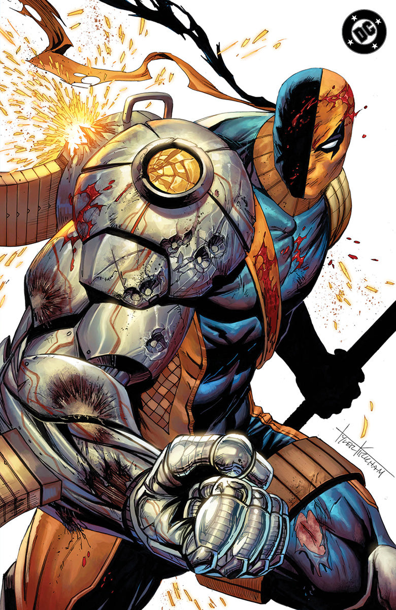 ABSOLUTE BATMAN #21 TYLER KIRKHAM EXCLUSIVE BATTLE DAMAGED DEATHSTROKE VIRGIN VAR (06/17/2026)