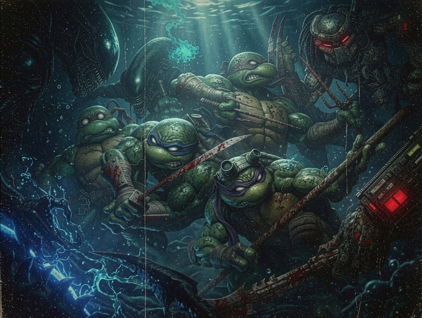 TMNT Generations – Digital Download | Teenage Mutant Ninja Turtles vs Aliens & Predator Art Collection