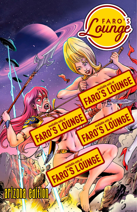 American Safari Sketchbook: Arizona Edition – Zeldara vs. Rachel Rain Pinup Art by Faro Kane