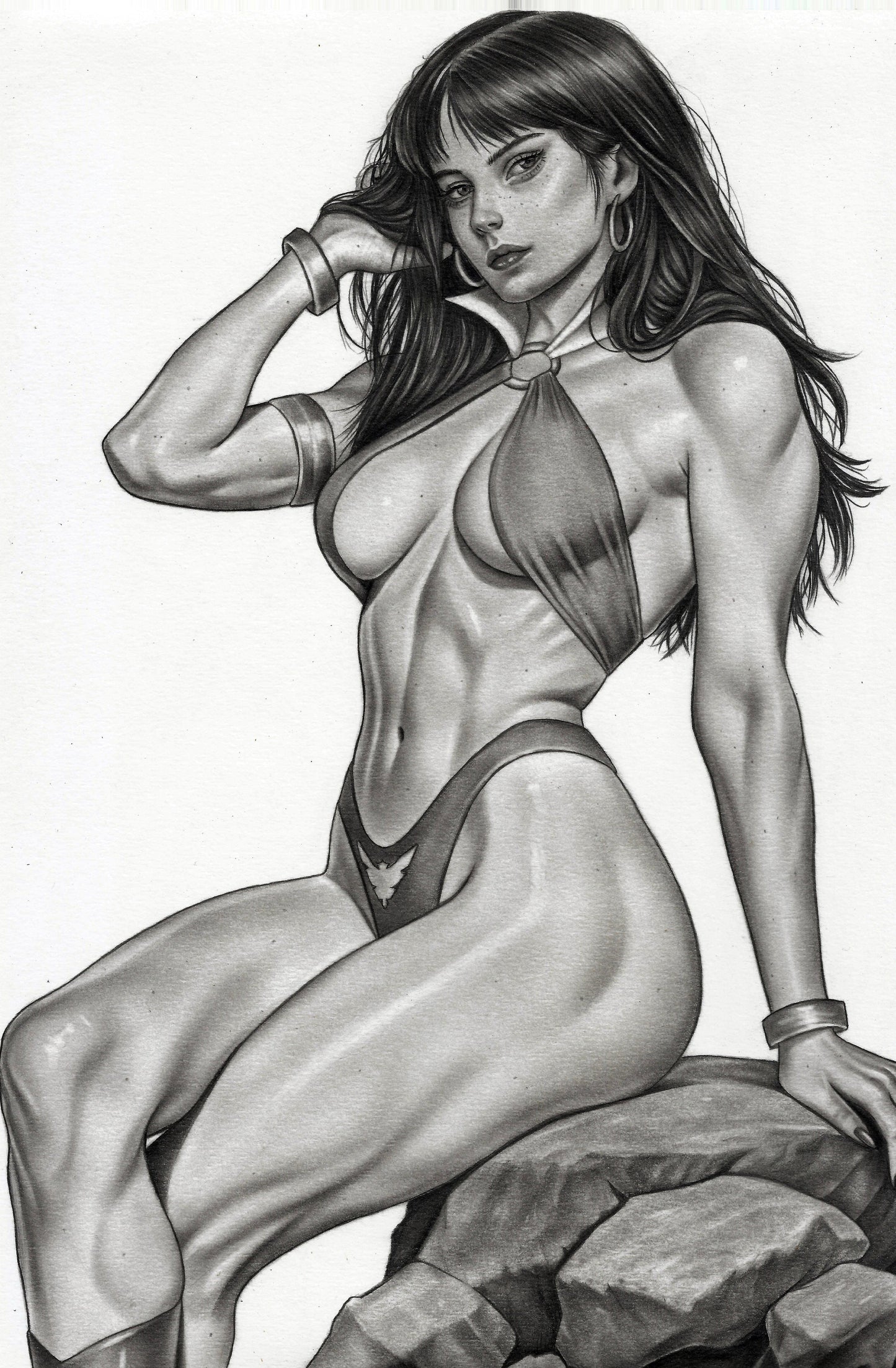 VAMPIRELLA ARMAGEDDON #12 - ALAN BORGES COVER B SKETCH VARIANT KNIGHT OF COMICS SDCC 2026 EXCLUSIVE LTD 200