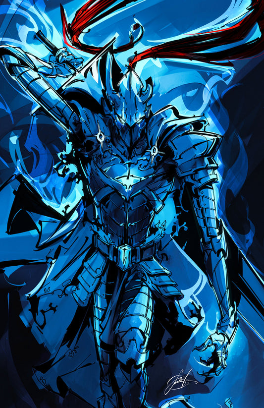FAME: CHUGONG SOLO LEVELING - VIKTOR MILLER GAUSA IGRIS COVER C WHITE METAL FANEXPO NEW ORLEANS KNIGHT OF COMICS EXCLUSIVE LTD 5