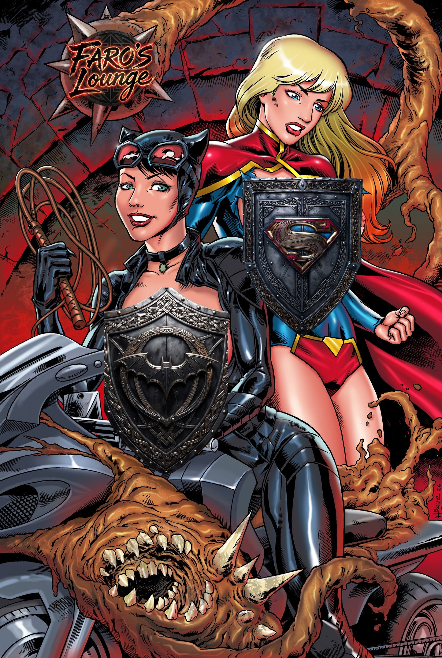 Supergirl & Selina – Poster Print Combo | Gotham Sui-Cycle Joyride Art Prints