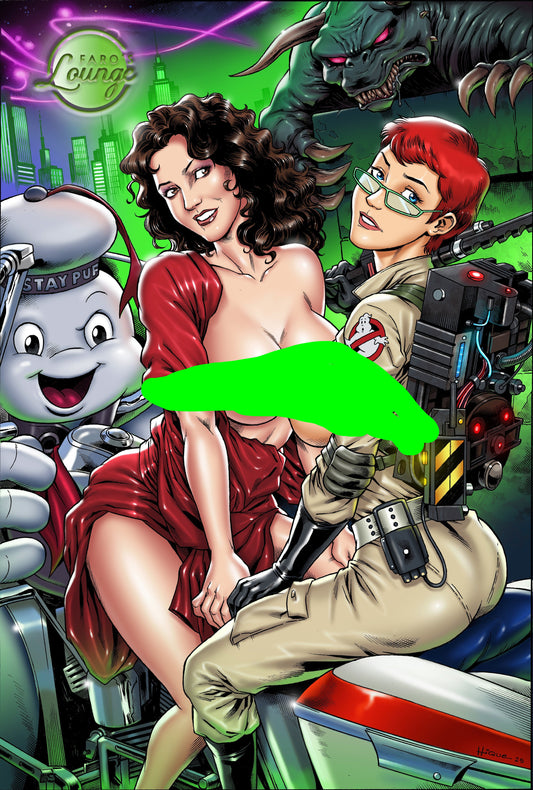 Dana Barrett & Janine – Ghostbusters Sui-Cycle Chopper Poster | Faro's Lounge