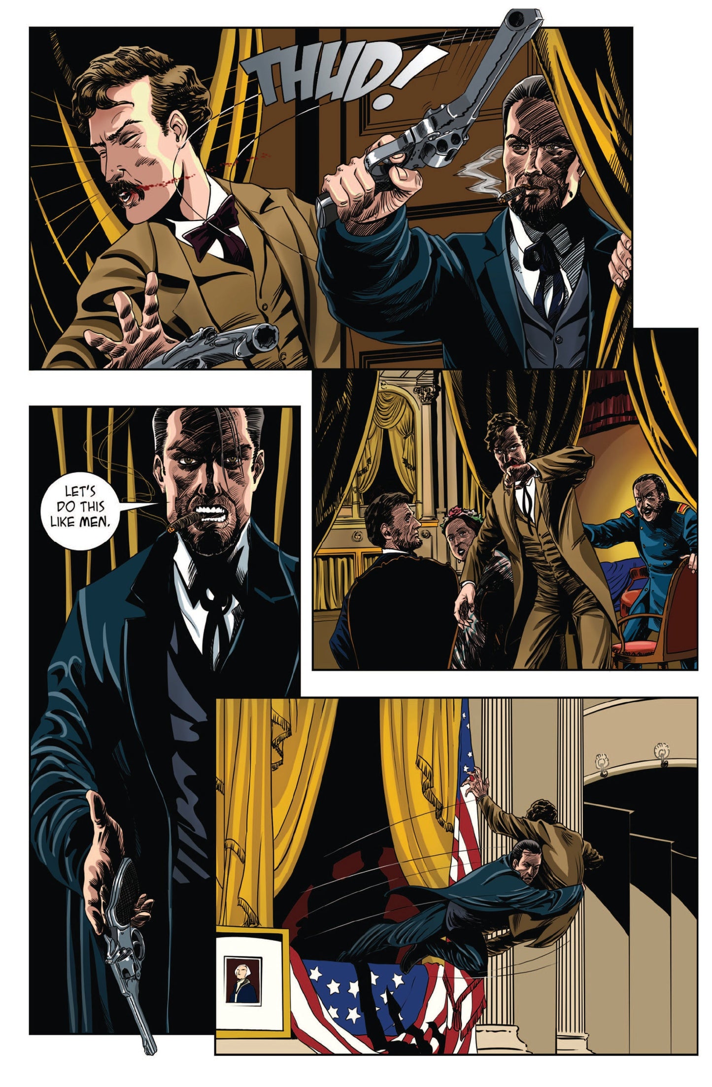 Faro: Book 1 – Digital Download | Abraham Lincoln Time Travel Mature Full-Color Alt-History Graphic Novel