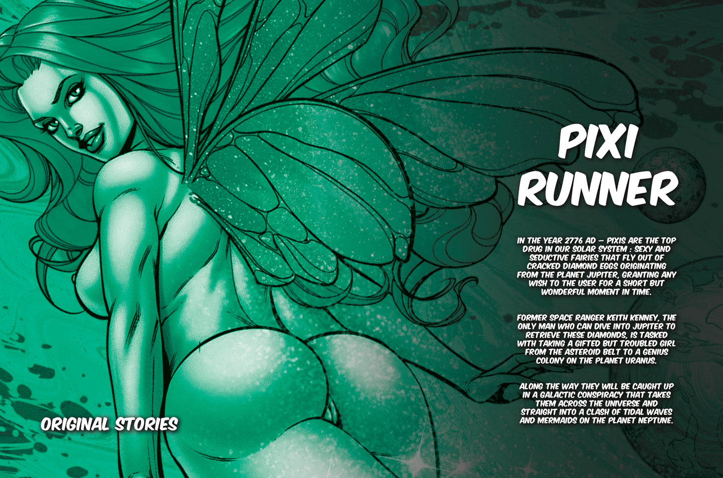 Pixi Runner #6 – Double Tails: Mermaid Ménage | Mature Sci-Fi Comic | Faro's Lounge