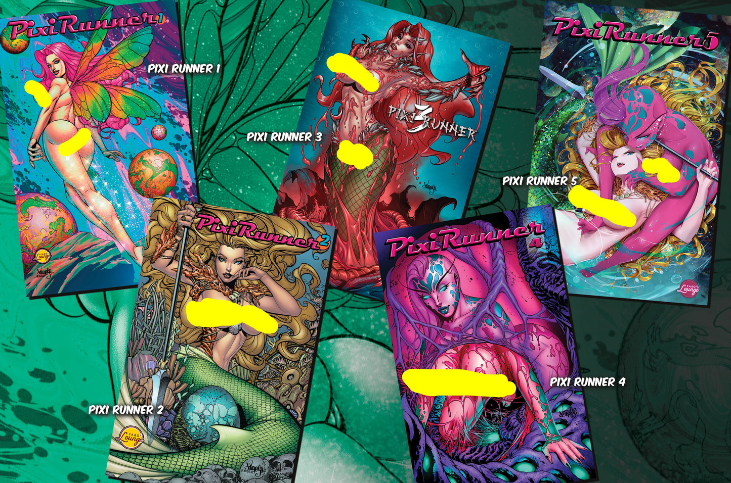 Pixi Runner #3 – Tamberain the Mermaid | Mature Sci-Fi Comic | Faro's Lounge