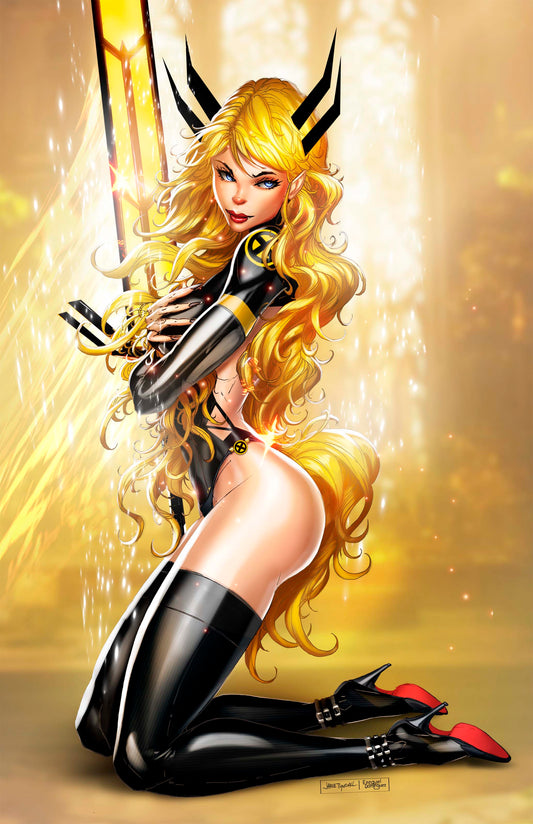2025 Mutant Sorceress Kneeling Yellow Cosplay Comic