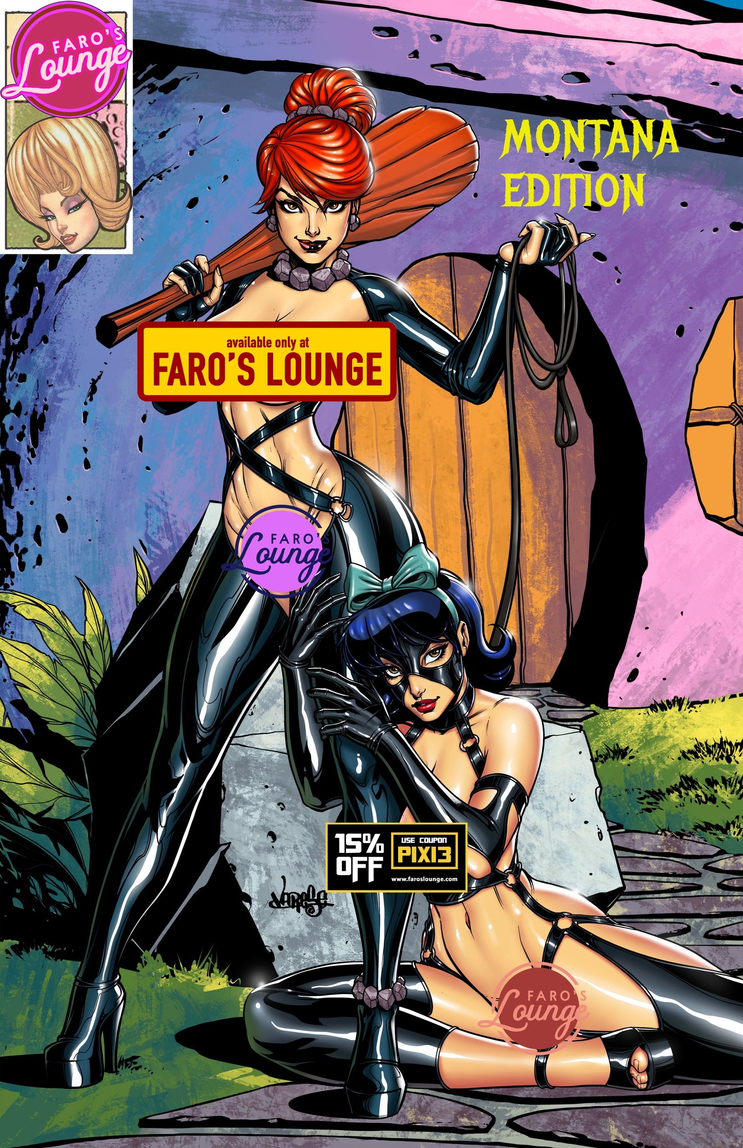 American Safari Sketchbook – Wilma & Betty: Bedrock Bondage | Montana Edition | Faro's Lounge
