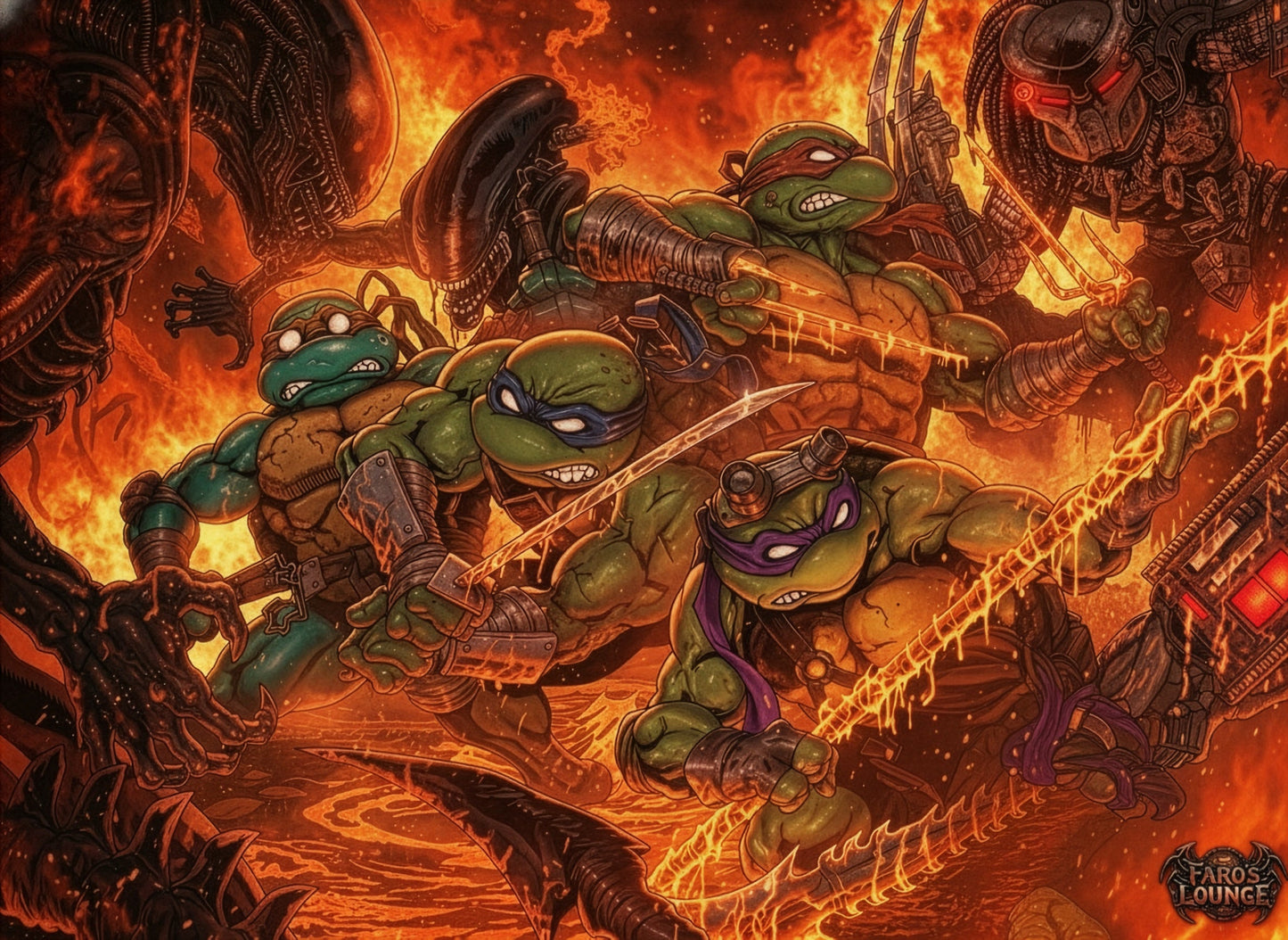 TMNT Generations – Digital Download | Teenage Mutant Ninja Turtles vs Aliens & Predator Art Collection