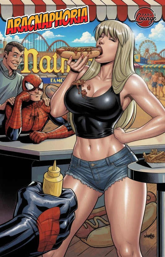 ARACNAPHORIA #1 – Gwen Stacy Hot Dog Jeans LTD 10 | Cover by Jose Varese