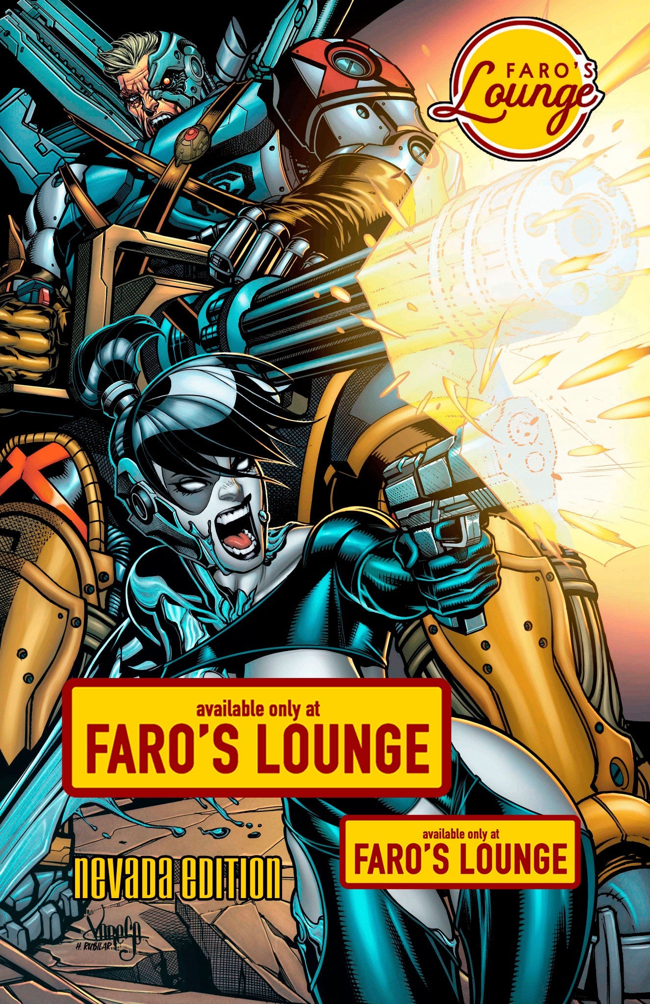 American Safari Sketchbook – Cable & Domino: Mad MaX-Force | Nevada Edition | Faro's Lounge