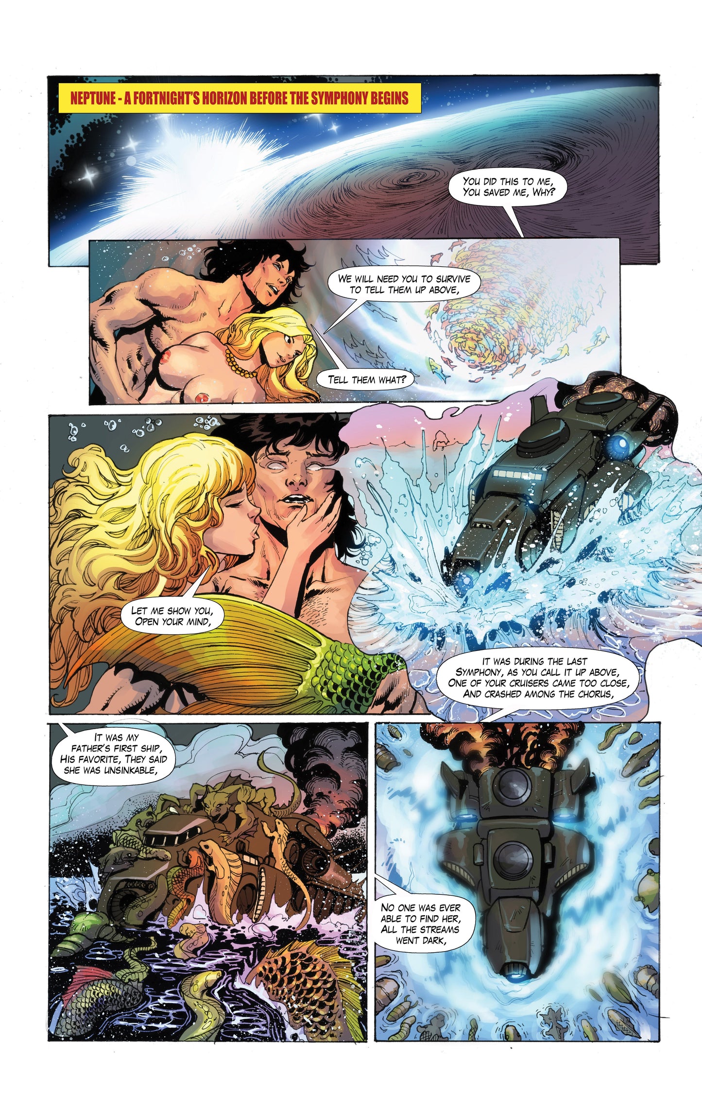 Pixi Runner #3 – Digital Download | Tamberain the Mermaid & IO Volcano Moon Mature Full-Color Sci-Fi Comic