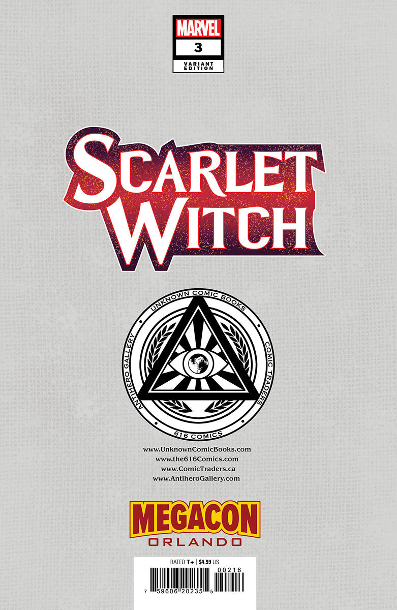 SCARLET WITCH 3 NAKAYAMA MCU COVER MEGACON 2023 EXCLUSIVE VIRGIN VAR (03/08/2023)