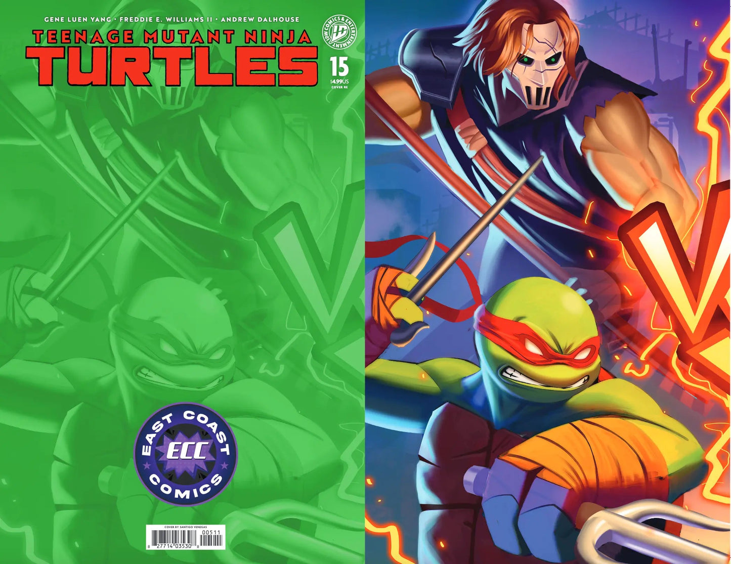 Teenage Mutant Ninja Turtles #15 - ECC Santiago Venegas Exclusive (Left Side) (2/11/26)