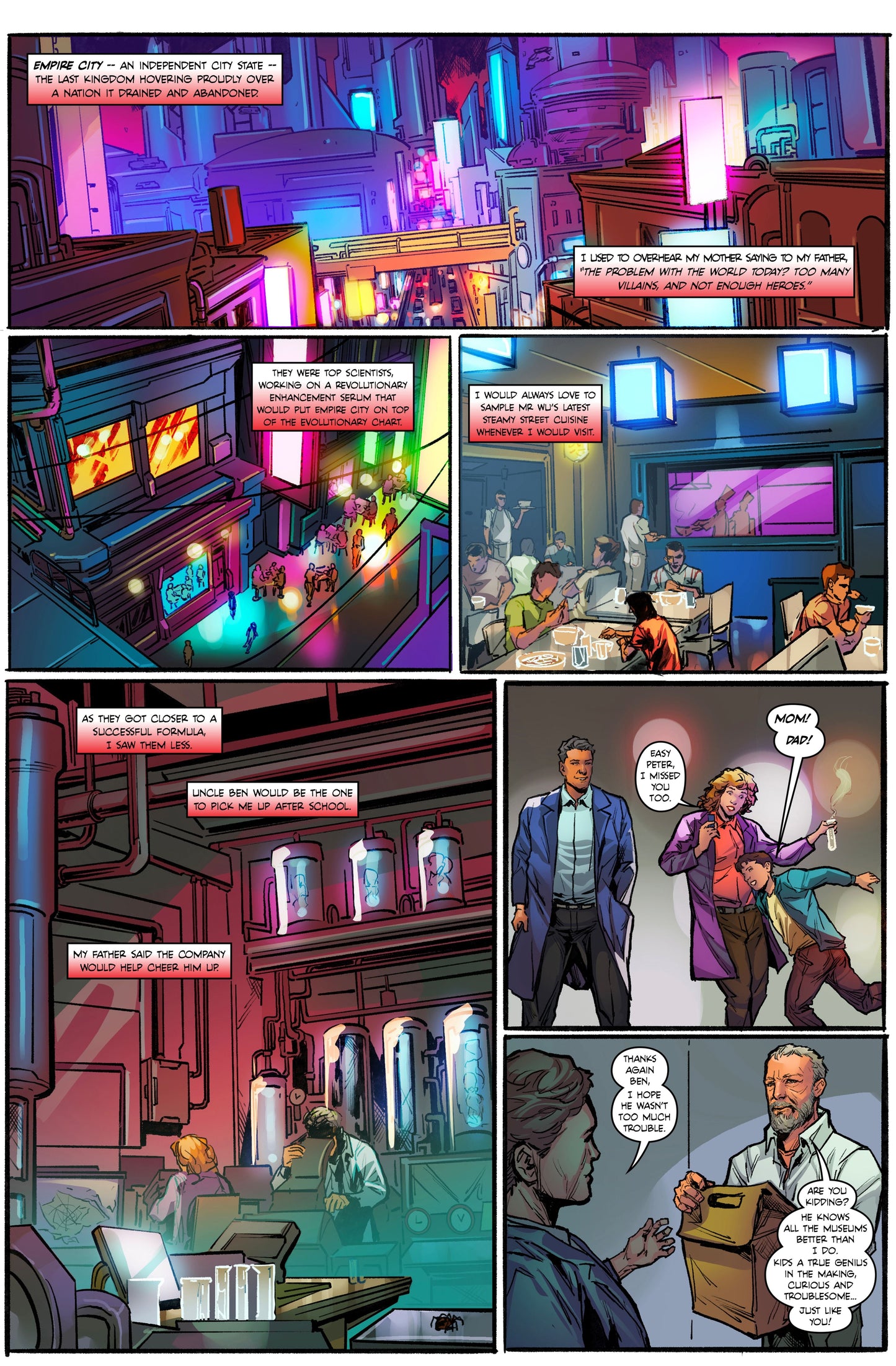 The AracKnight Chapter 1 – Digital Download | Spider-Man vs Kraven the Hunter Dark Reinvention Mature Full-Color Comic