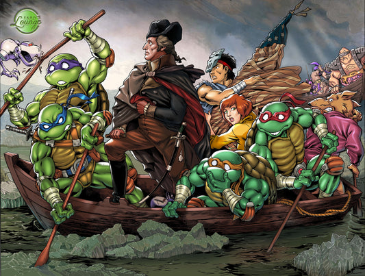 Poster Print Trio – Aliens vs. Turtles, The Rat Pack & Turtles in Time | Faro's Lounge