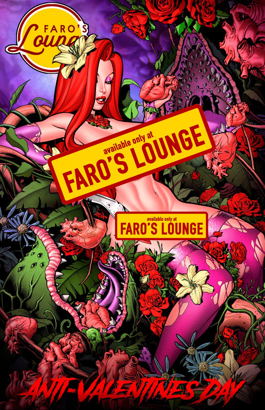 Anti-Valentine's #1 – Jessica Rabbit & Poison Ivy Mashup Pinup Art by Faro Kane